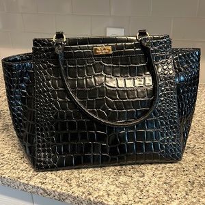 Black reptile Kate Spade purse